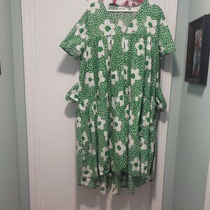 Red Sky Shop tiered floral dress